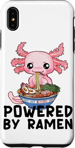 Vista 11 de iPhone 16 Kawaii Axolotl Powered by Ramen Anime Exotic Pet Girls Teens Case