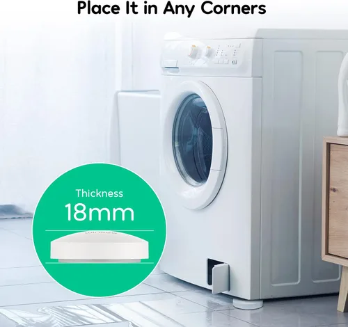 Vista 3 de Winees - Detector de agua WiFi, paquete de 3 sensores de agua con notificación por correo electrónico y SMS de alerta de fugas, alarma ajustable