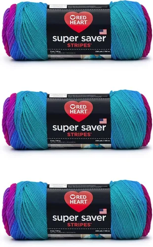 Vista 29 de Red Heart Hilo Super Saver, paquete de 3, tonos verdes, 3