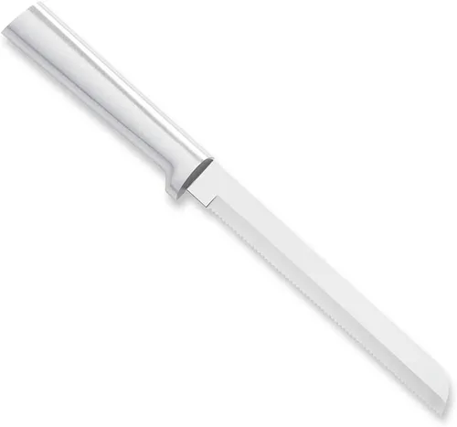 Vista 6 de Rada Cuchillo de pan para cubiertos con hoja dentada con resina de acero inoxidable, fabricado en los Estados Unidos, paquete de 1, mango negro