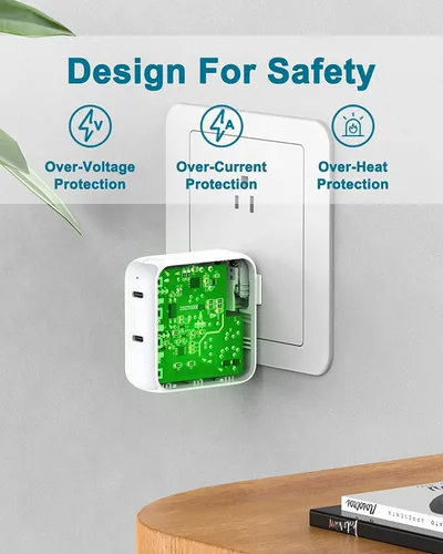 Vista 4 de Cargador para MacBook Air MacBook Pro 13 14 15 16 pulgadas 2024 2023 2022 2021 2020 2019, M1 M2 M3, iPad Pro Air Mini, iPhone 15 Pro Max Plus