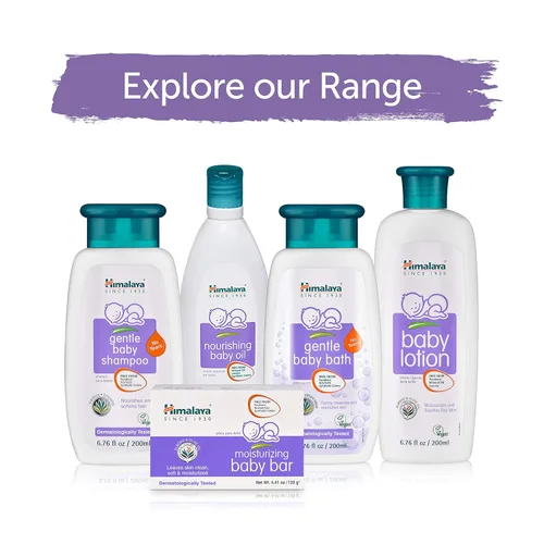 Vista 6 de Himalaya Aceite nutritivo para bebés, hidratante con aceite de oliva, Ashwagandha, aloe vera, aceite de masaje, dermatológicamente probado, sin