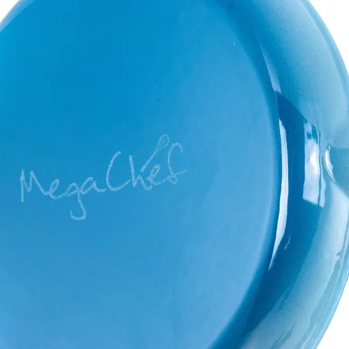 Vista 6 de MegaChef Sartén de hierro fundido esmaltado, 10.25 pulgadas, azul