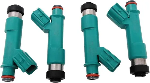 Vista 2 de 23250-28080 Juego de 4 inyectores de combustible de repuesto para Toyota Camry 04-09, Corolla Matrix 09-13, Highlander 04-07, RAV4 Solara 04-08