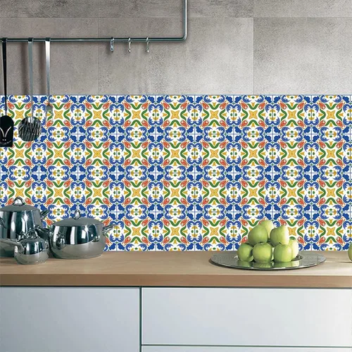 Vista 9 de 15 calcomanías autoadhesivas para azulejos, calcomanías de pared para salpicaduras de pared para cocina, sala de estar, baño, calcomanías de pared