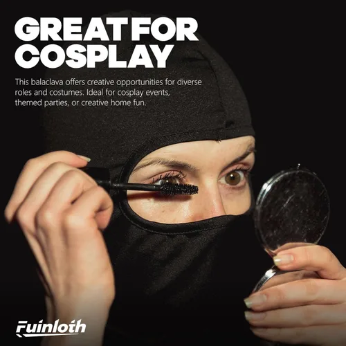 Vista 7 de Fuinloth Pasamontañas de esquí, bufanda protectora UV para motocicleta, polaina de cuello refrescante de verano para hombres y mujeres