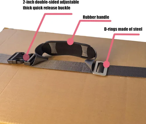 Vista 6 de Correas de elevación y movimiento para 1 a 2 personas, cajas para mover y transportar, electrodomésticos, muebles, ideal para el hogar, fábrica, uso