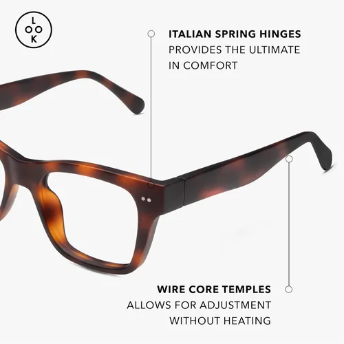 Vista 7 de LOOK OPTIC Cosmo Reader-Lightweight Full Magnification Reading Glasses with Scratch-Resistant Anti-Reflective Lenses