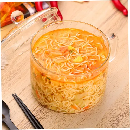 Vista 4 de UPKOCH Olla de cocina de vidrio transparente resistente al calor, olla de cocina de 50 onzas, olla multifunción para cocina, restaurante