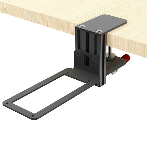 Vista 4 de Hikig Steel Clamp-on Joystick Mount Designed ONLY for Logitech G Extreme 3D PRO Joystick for Windows, Adjustable Durable Steel Desk Mount Holder for