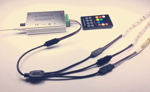 Vista 3 de Cable divisor LED de 4 pines, divisor de tira LED RGB de 3 vías, divisor de cinta LED de 1 a 3 divisores, conector de tira LED SMD 5050 3528 2835