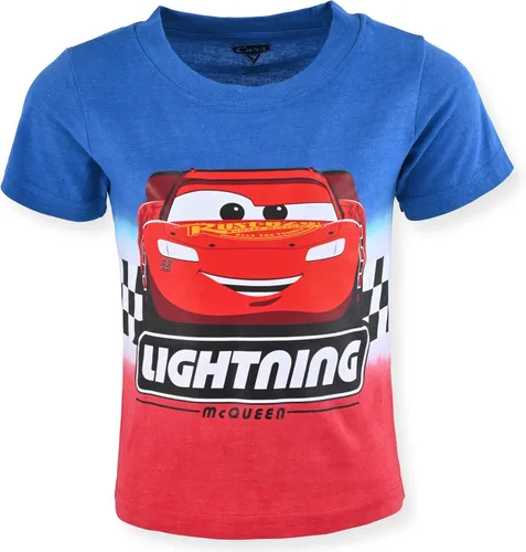 Vista 4 de Disney Cars Boys 3 Pack T-Shirts for Toddler and Little Kids BlueYellowRedWhite