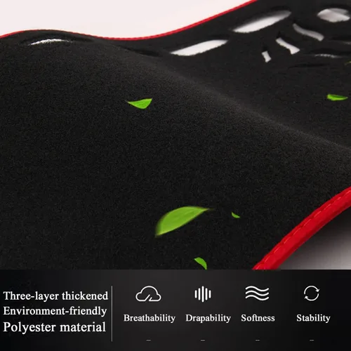 Vista 2 de Funda para tablero personalizada Compatible con Dodge Ram 1500 2019-2023 Antideslizante Decoración interior Protector de rayos UV y resplandor