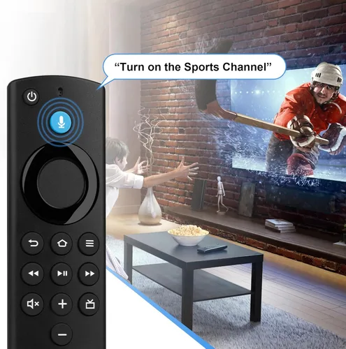 Vista 9 de Control remoto Firestick de repuesto compatible con Fire Smart TV Stick Lite/Stick 4K/Smart TV 3ª generación/cubo de TV