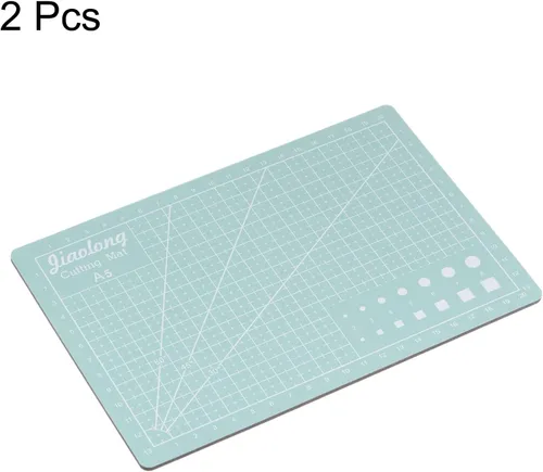 Vista 3 de HARFINGTON 2 alfombrillas de corte autorreparables A5 de 9 x 6 pulgadas, tabla de cortar de doble cara para manualidades, trabajo de arte, corte