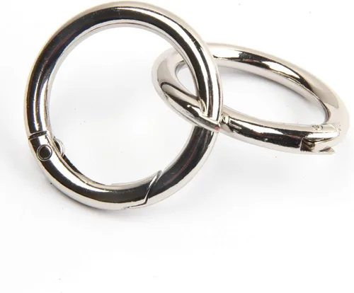 Vista 11 de JWBIZ 15 anillos tóricas de resorte gatillo con clip de mosquetón redondo para llaveros, hebilla, bolsas, monederos, Oro