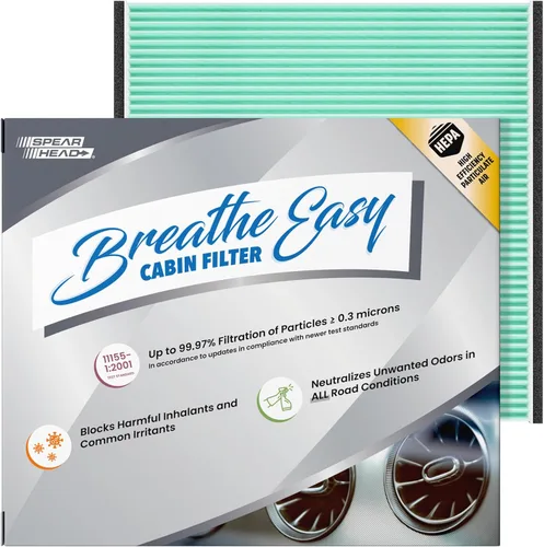Vista 24 de Filtro de cabina HEPA Breathe Easy de Spearhead, hasta un 99.97% de filtración de partículas de 0.3 micrones sin reducción del flujo de aire