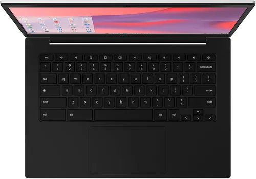 Vista 6 de Samsung Computadora portátil Galaxy Chromebook Go de 14 pulgadas, procesador Intel Celeron N4500, 4 GB de RAM, 64 GB de almacenamiento, ChromeOS