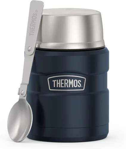 Vista 13 de THERMOS Stainless King Tarro de alimentos aislado al vacío con 2 insertos de contenedor de almacenamiento, 47 onzas, acero inoxidable mate Mate