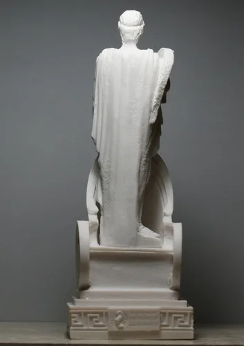 Vista 7 de Ares Mars Dios de la guerra Carro griego fundido mármol estatua escultura Figura 9.84