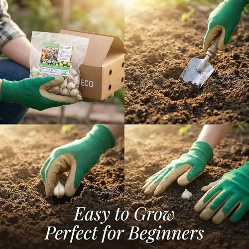 Vista 4 de Increíble oferta – Jardín completo de flores florecientes de primavera y verano de 100 bulbos – Hermosas flores que atraerán abejas, mariposas