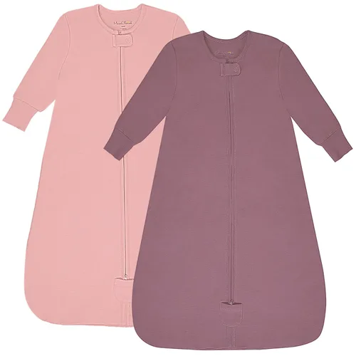 Vista 48 de Mama Cheetah Saco de dormir para bebé de 0.5 TOG, Manta Vestible de Algodón Orgánico para Bebé con Cremallera Bidireccional, Saco de Dormir