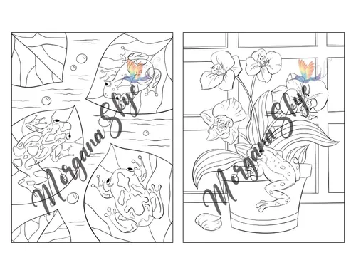 Vista 16 de 100 Nature Scenes A Whimsical Coloring Book Featuring 100 Fun and Relaxing Nature Inspired Designs with Cute Animals, Beautiful Flowers, Lovely