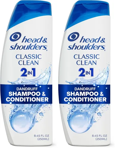 Vista 12 de Head & Shoulders Champú y acondicionador anticaspa, Classic Clean 2 en 1, 1% piritiona de zinc, control de escamas, limpieza profunda, cuidado