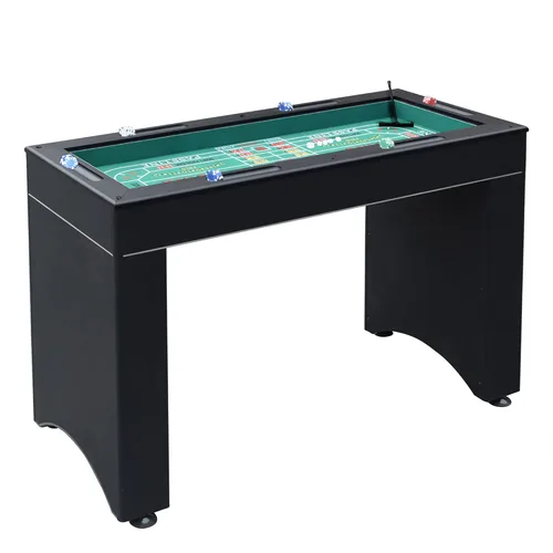 Vista 14 de Hathaway Classic Monte Carlo 4 en 1 mesa de juego de casino – Incluye mesa de dados, mesa de ruleta, mesa de blackjack que se puede utilizar como