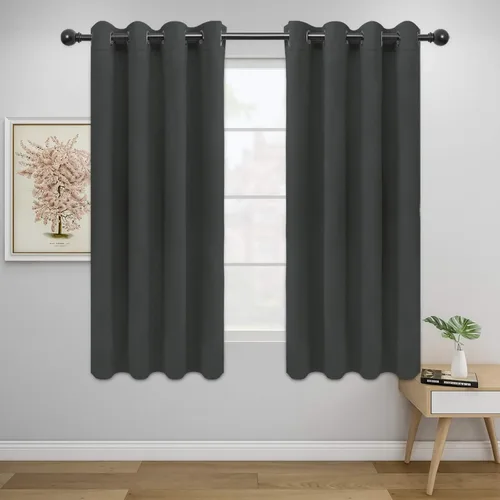 Vista 435 de Easy-Going - Cortinas opacas para dormitorio, aislamiento térmico sólido con ojales, cortinas de ventana para reducción de ruido, cortinas