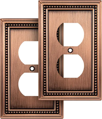 Vista 137 de Henne Bery Sunken Pearls Placa de Pared Decorativa de Servicio Pesado Placa de Interruptor Cubierta de Tomacorriente