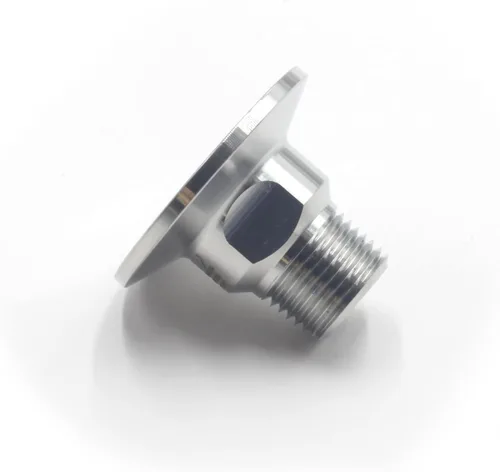 Vista 3 de HFS (R) 1.5" Tri Clamp a 1/2" NPT Macho MNPT Rosca Sanitaria Tubería de Acero Inoxidable 304 (1.5" TC-1/2" MNPT)