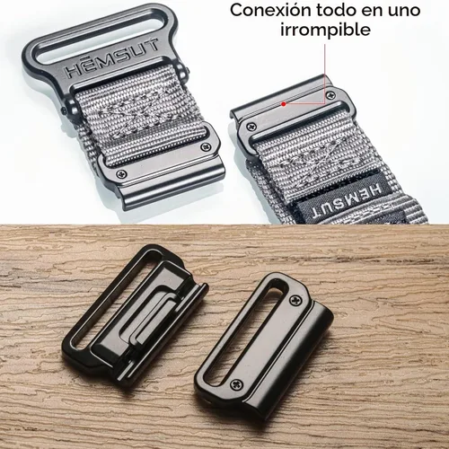 Vista 3 de Compatible con la Correa de Reloj Garmin, Correa Deportiva de Nylon Super Resistente con Diseño de Bucle Tejido, Banda de Reemplazo Dura