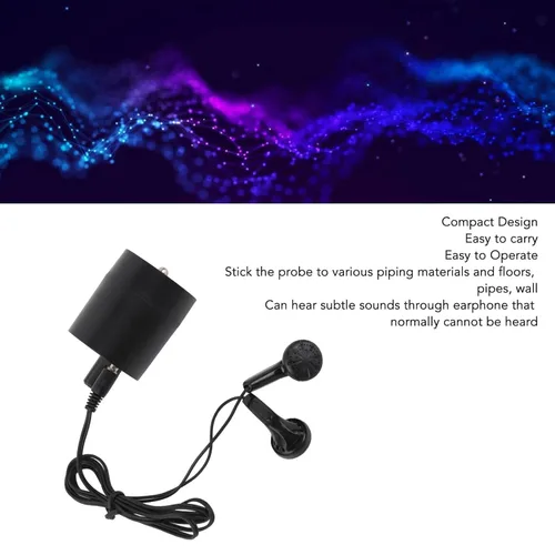Vista 3 de Amplificador de sonido, micrófono mejorado, dispositivo de escucha de oído de audio, amplificador a través de la puerta de pared, herramienta de voz