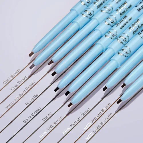 Vista 5 de JOAH Lápiz de cejas de doble punta – Brow Down To Me - Lápiz de cejas de precisión de punta ultrafina con cepillo de carrete integrado para cejas