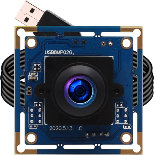 Vista 8 de ELP Módulo de cámara USB de 8MP 2448p Tablero de cámara web Lente gran angular de 0.083 in 8MP HD Cámara USB industrial portátil