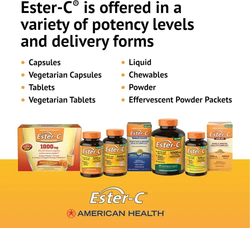 Vista 8 de Suplemento American Health Ester-C con bioflavonoids de cítricos, 0.017 oz, 888032, paquete de de 1, 1, 1
