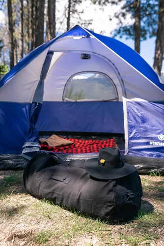 Vista 8 de STANSPORT - Bolsa de lona de lujo con cremallera para gimnasio, viajes y almacenamiento