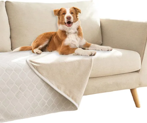 Vista 26 de fuguitex Manta impermeable para perro, funda de cama para perro, terciopelo de cristal, marroquí, mullida, acogedora manta de felpa para mascotas