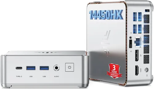 Vista 12 de KAMRUI Mini PC Hyper H2, Intel Core i7-13620H Mini computadoras (10C/16T, 4.9GHz), 32GB RAM 1TB PCle4.0 SSD Micro PC de escritorio, pantalla triple