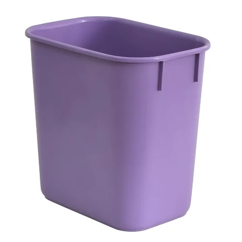 Vista 2 de Acrimet Papelera para escritorio, 3.25 galones, 13 cuartos de galón, 12 litros (plástico) (color morado) (juego de 4)