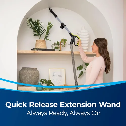 Vista 4 de Bissell CleanView - Aspiradora giratoria para mascotas, tamaño completo, plateado, verde eléctrico