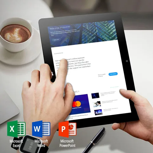 Vista 4 de Tableta Windows de 10 pulgadas con Win 11 Home pantalla táctil Tablet PC 6GB RAM 64GB ROM 2.8GHz Intel N4020 WiFi BT Micro HDMI USB3.0 0.138 in