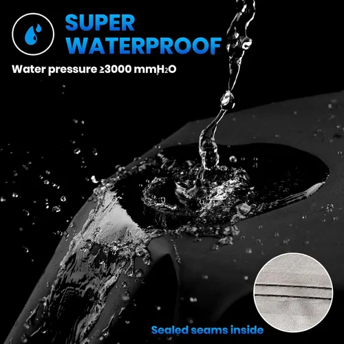 Vista 2 de Favoto - Funda impermeable para motocicleta, universal, duradera, reflectante, protección solar para cualquier temporada, con orificios de seguridad