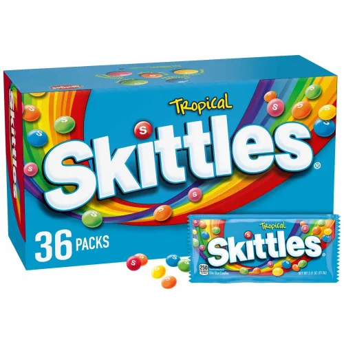 Vista 11 de SKITTLES Caramelos Masticables Originales, Tamaño Completo - 2.17 oz, Paquete de Dulces a Granel de 36