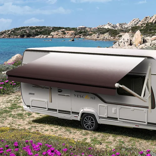 Vista 11 de YESCAMP Tela de Repuesto para Toldo de Autocaravana de Servicio Pesado Resistente a la Intemperie de Vinilo de 4 Capas 18.5oz - Toldo Universal