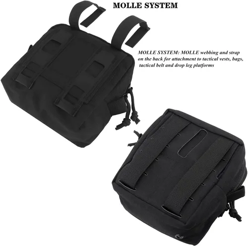 Vista 4 de Bolsa táctica Molle compacta EDC Utilidad Gadget Bolsa de cintura Bolsas de almacenamiento Administrador Organizar equipo Gadget para mochila