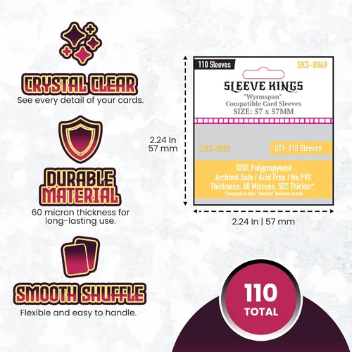 Vista 141 de Mangas cuadradas medianas (2.559 x 2.559 in) paquete de 110, 60 micras