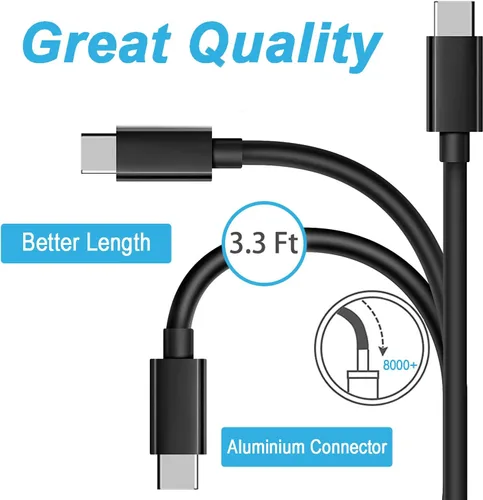 Vista 2 de Cable de carga solar para Samsung TV, repuesto Samsung Smart Control TV Cable de carga para control remoto de marco, cable de alimentación de carga