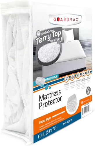 Vista 41 de Guardmax Protector de Colchón de Punto Jersey Tamaño Twin - Cubierta de Colchón Impermeable y Resistente a Ácaros del Polvo con Bolsillos